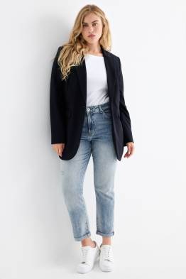 Boyfriend jeans - mid-rise waist - LYCRA®
