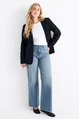Wide Leg Jeans - High Waist