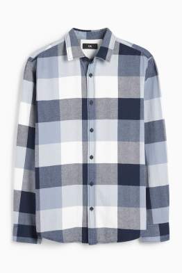Overhemd - regular fit - kent - geruit