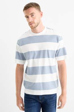 T-Shirt - Relaxed Fit - gestreift