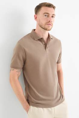Poloshirt - gerippt