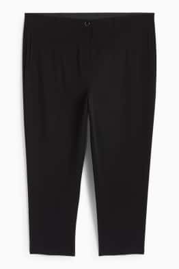 Plátěné kalhoty - high waist - slim fit