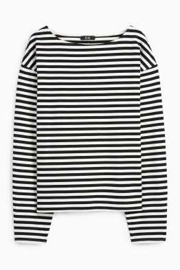 Tricou cu mânecă lungă - cu dungi