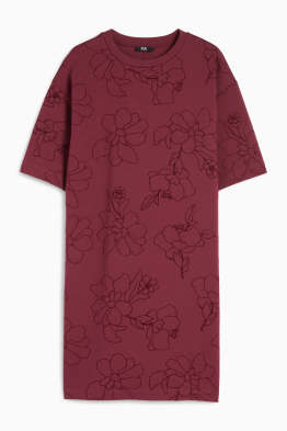 Rochie-tricou - cu flori