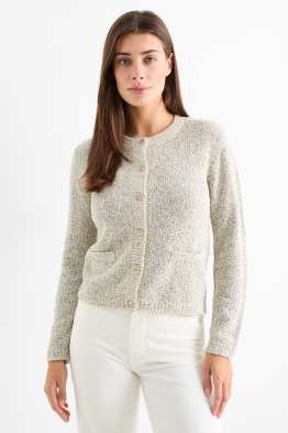 Cardigan tricotat din bouclé