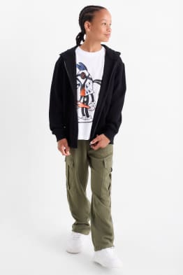 Cargohose - Leinen-Mix