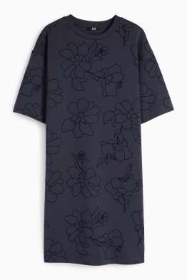T-Shirt-Kleid - geblümt