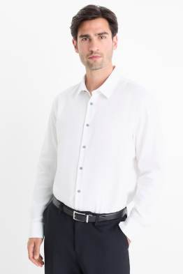 Businesshemd - Regular Fit - Kent - bügelfrei - gemustert