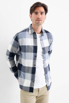 Overhemd - regular fit - kent - geruit