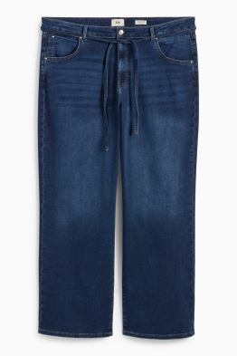 Jeans a gamba larga - vita media - LYCRA®