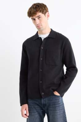 Knitted shirt - regular fit - kent collar