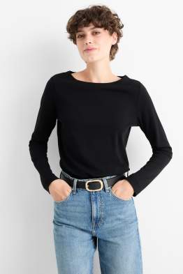 Basic-Langarmshirt