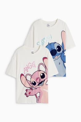 Confezione da 2 - Lilo & Stitch - maglia a maniche corte