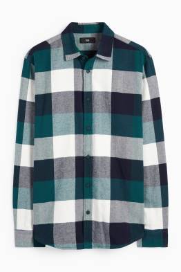 Chemise - regular fit - col kent - à carreaux
