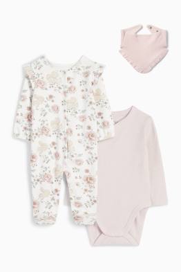 Blümchen und Eichhörnchen - Erstlings-Set - 3 teilig
