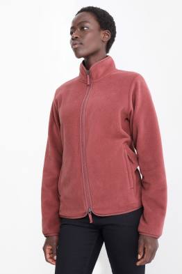 Basic-Fleece-Sweatjacke
