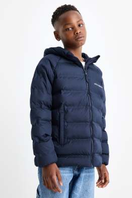 Steppjacke mit Kapuze - wasserabweisend
