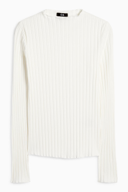 Tricou cu mânecă lungă basic - reiat