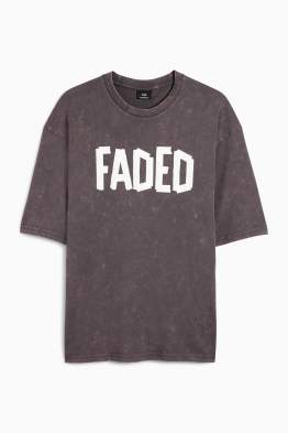 T-Shirt - Oversized - gemustert