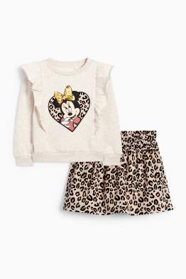 Minnie Mouse - set - sweatshirt and corduroy skirt - 2 piece