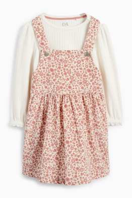 Petites fleurs - tenue bébé - 2 pièces