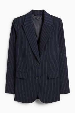 Blazer long - regular fit - fines rayures