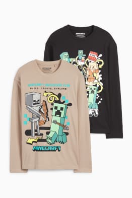 Set van 2 - Minecraft - longsleeve