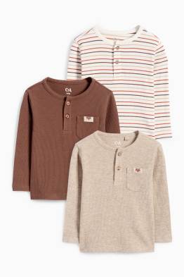 Set van 3 - vosje - baby-longsleeve