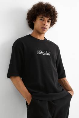 T-shirt - oversize - tessuto tramato