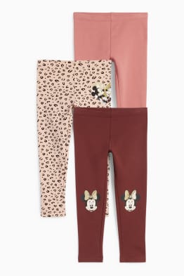 Confezione da 3 - Minnie - leggings termici