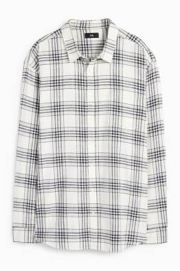 Chemise - regular fit - col kent - à carreaux
