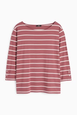 Tricou cu mânecă lungă - cu dungi