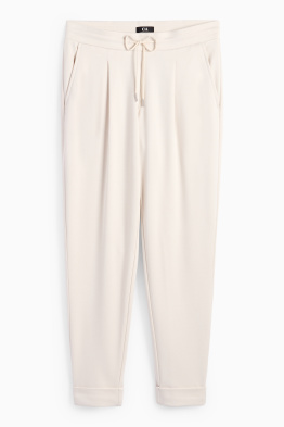 Pantaloni di jersey - vita media - tapered fit