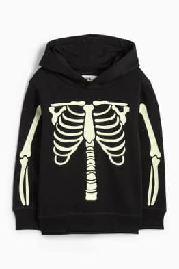 Esqueleto - sudadera con capucha - glow in the dark
