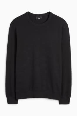 Sweatshirt - gerippt