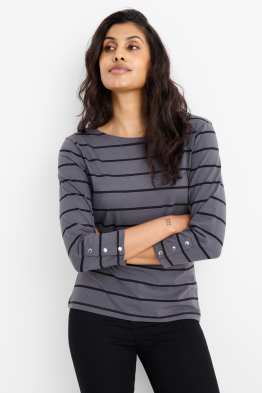 Long sleeve top - striped