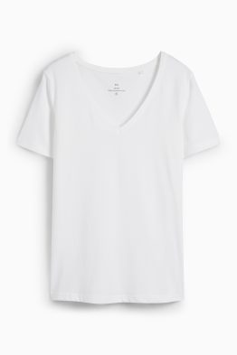 T-shirt à col V - slim fit