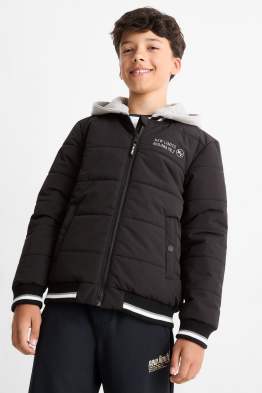 Steppjacke mit Kapuze