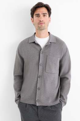 Camicia in maglia - regular fit - collo all'italiana