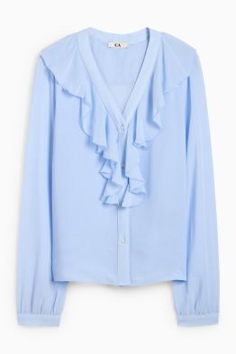 Bluse mit V-Ausschnitt