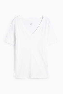 T-shirt à col V - regular fit