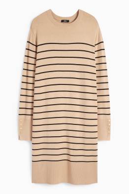 Rochie din tricot - cu dungi