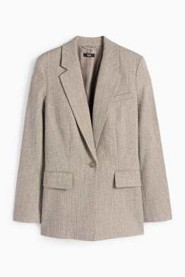 Longblazer - Regular Fit - strukturiert