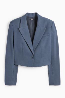 Crop Blazer - Regular Fit - strukturiert