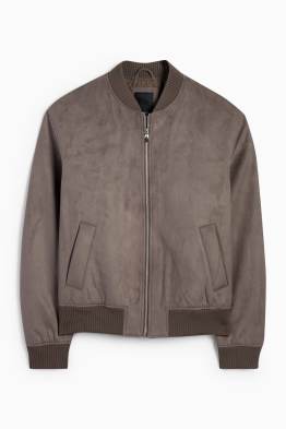 Bomberjacke - Velourslederimitat