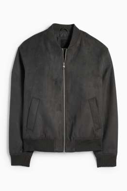 Bomberjacke - Velourslederimitat