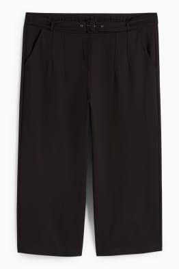Jersey-Hose - High Waist - Wide Leg