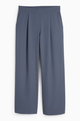 Pantaloni de stofă - talie medie - straight fit