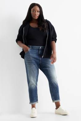 Boyfriend jeans - vita media - LYCRA®