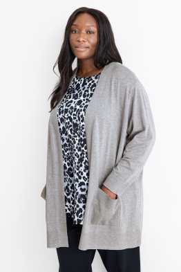 Lange Strickjacke